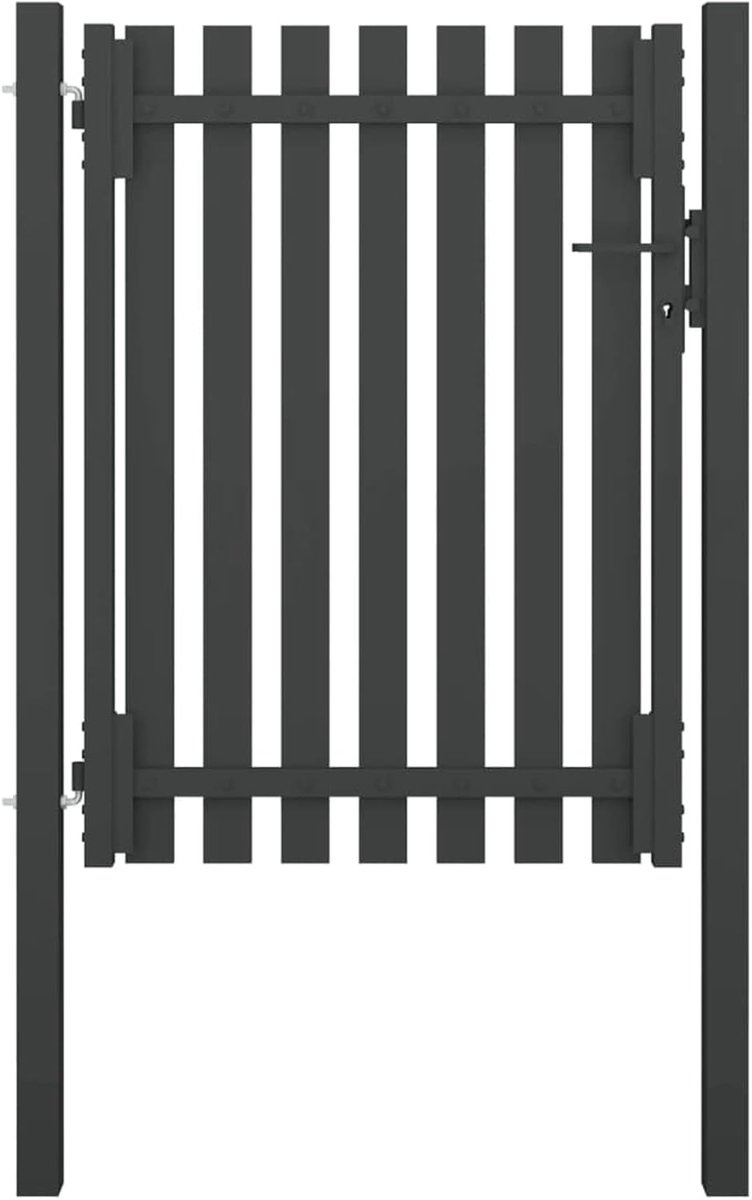 Stalen Tuinpoort - Hekwerk Entree - Tuin Beveiligen - Roestbestendig Gepoedercoat - 100x17