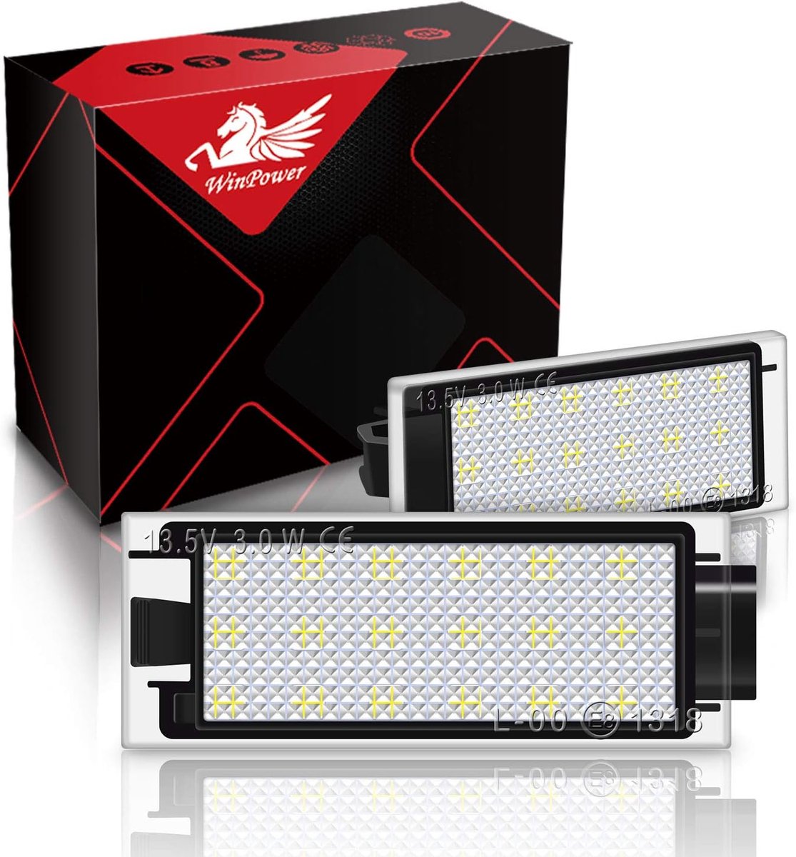 LED Kentekenverlichting - Nummerplaat Lampen - Auto Verlichting - Foutloze Montage - 12 Volt - Wit