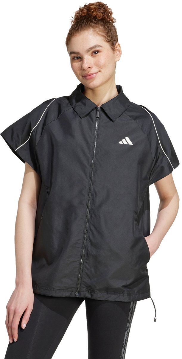 Adidas Sportswear Stadium Cover Up Shirt Dames Zwart