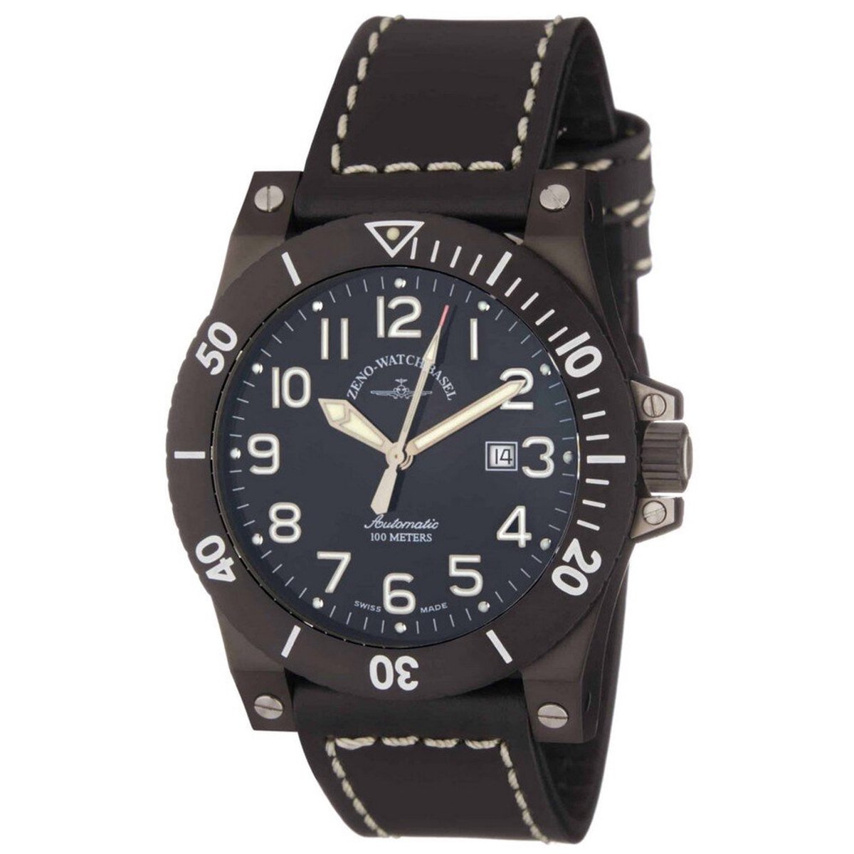 Zeno Watch Basel - 8096-BK-a1 - Polshorloge - Heren - Automatisch