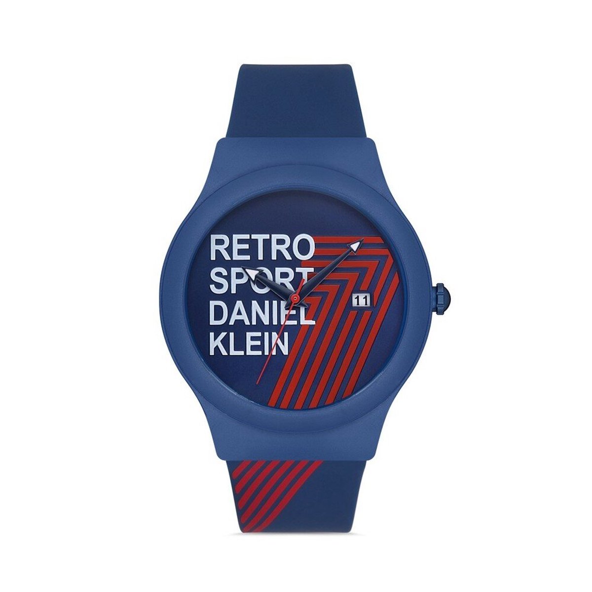 Daniel Klein DK.1.12867-5 - Horloge - Analoog - Mannen - Heren - siliconen band - rond - Blauw - Rood