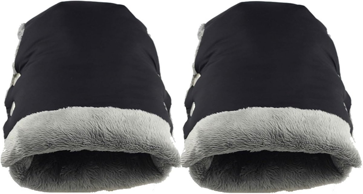Kinderwagen Handmof - Wanten Kinderwagen - Warm Blijven - Spatwaterdicht Fleece - 16 x 21 cm - Zwart
