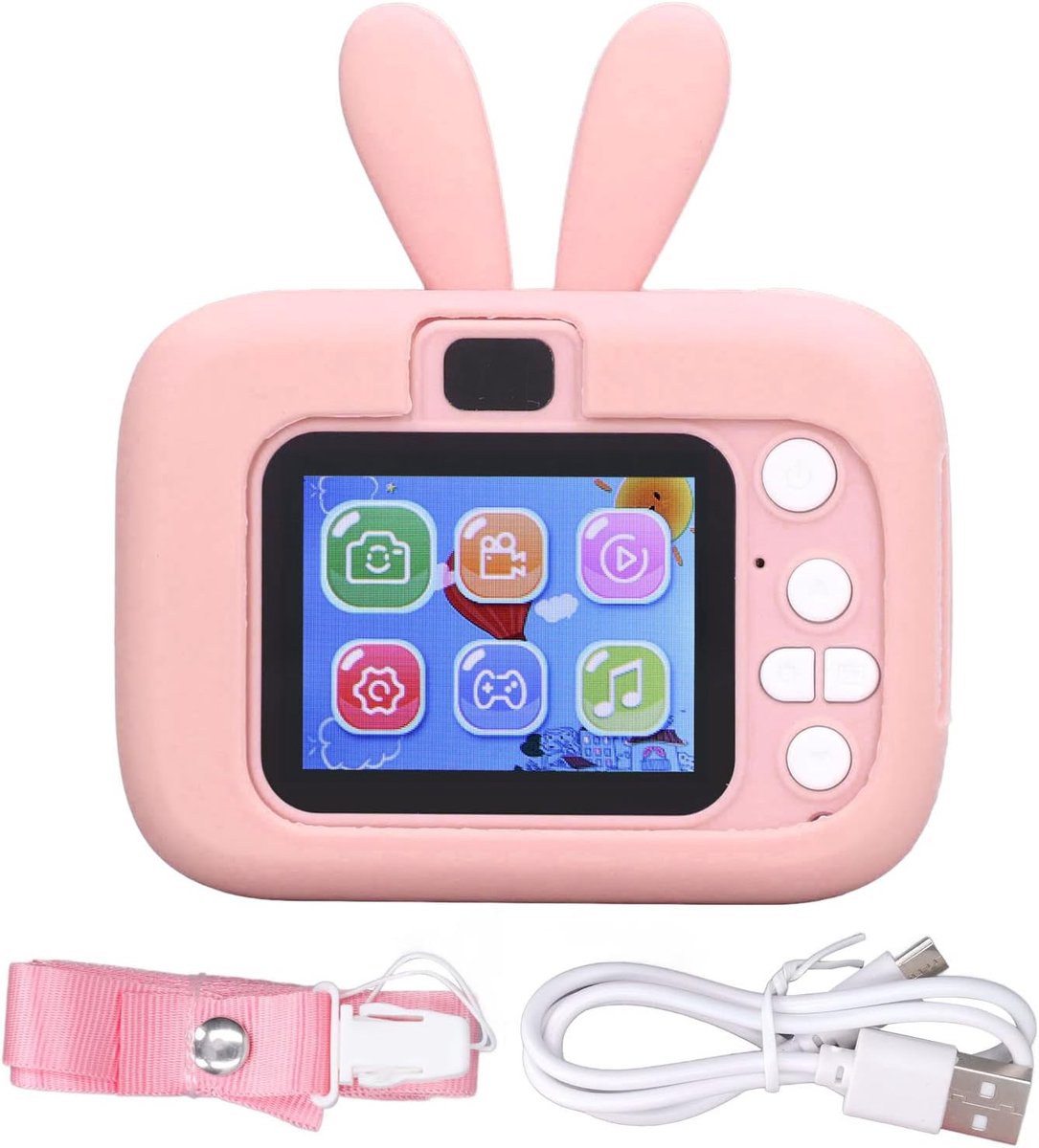 Kindercamera - Digitale Camera - Eerste Foto's Maken - Konijn Vorm Ontwerp - 2.0 Inch Display - Roze