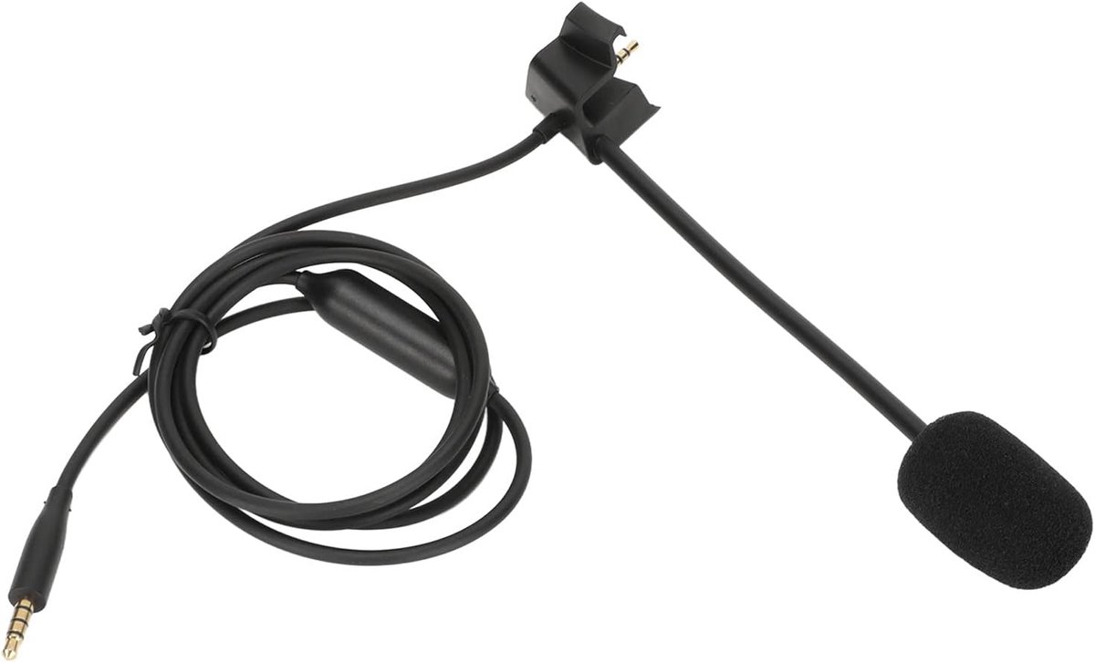 Microfoon Kabel - Vervangende Kabel - Podcasting Gaming - Ruisonderdrukking - 120 cm - Zwart