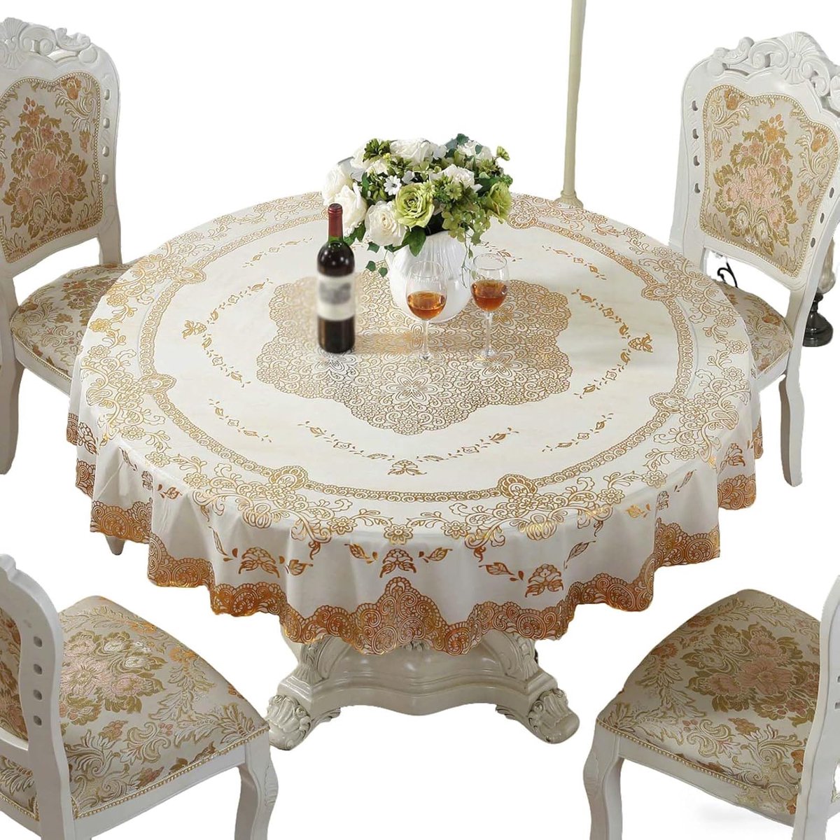 Rond Tafelkleed - Tafelhoes - Keuken Beschermen - Waterdicht PVC - 250cm Diameter - Veelkleurig