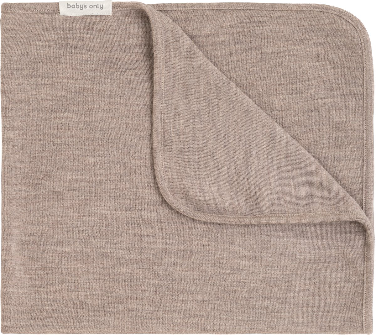 Baby's Only Ledikantdeken Merino Fine Meadow - Babydeken gemaakt van 100% merinowol - Deken voor in de ledikant - Geschikt voor alle 4 de seizoenen - Sand - 100x135 cm