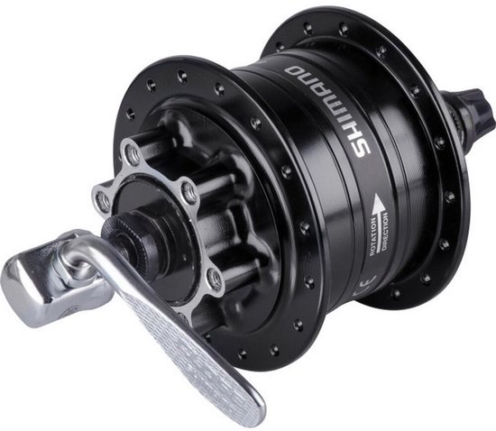 Shimano DH-3D32 Naafdynamo 6-Bolt Quick Release, zwart Uitvoering 36H van Shimano — afbeelding 3