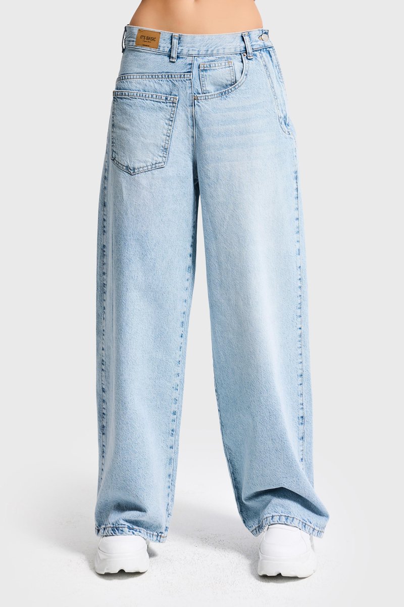 It's Basic - MEGA BAGGY MID RISE JEANS