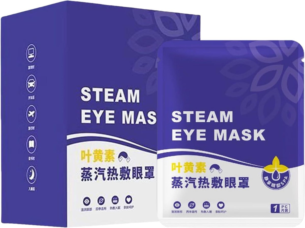 Warm oogmasker - Slaapmasker warmte - Ontspanning thuis - Zelfverwarmend kompres - 10 stuks