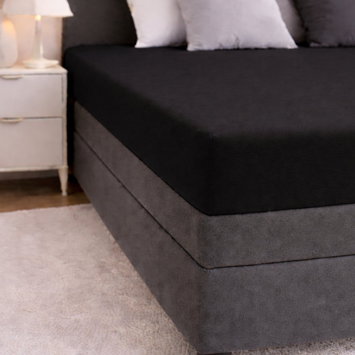 24-Bedding - Duopak 2 stuks !! - Jersey Hoeslaken - 100% katoen - 1 persoons - 100x200 cm