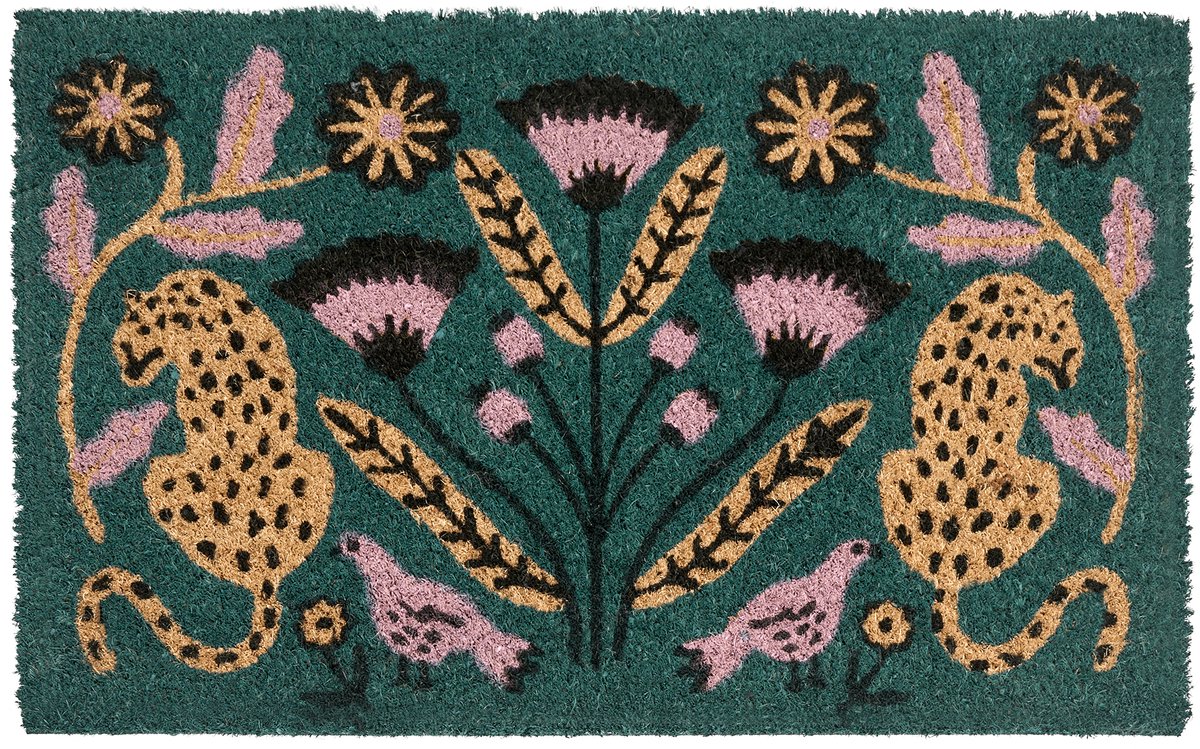 Beliani NAKNEK - Deurmat - Meerkleurig - 45 x 75 cm - Kokos