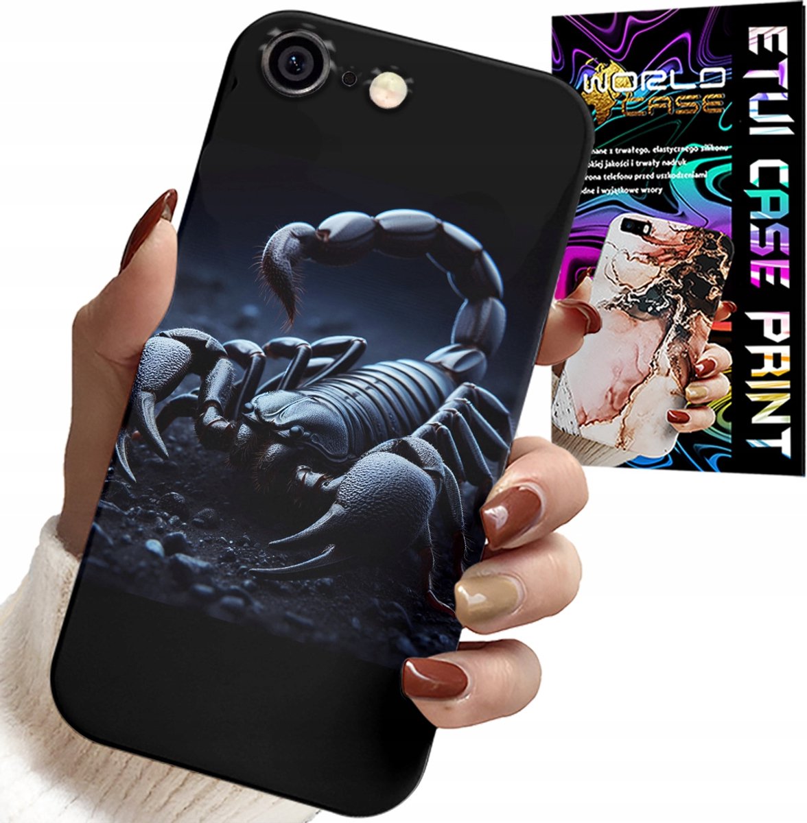 HOESJE VOOR IPHONE 6 / 6S - SCHORPIOEN, SCHORPIOENEN + HYDROGEL FILM