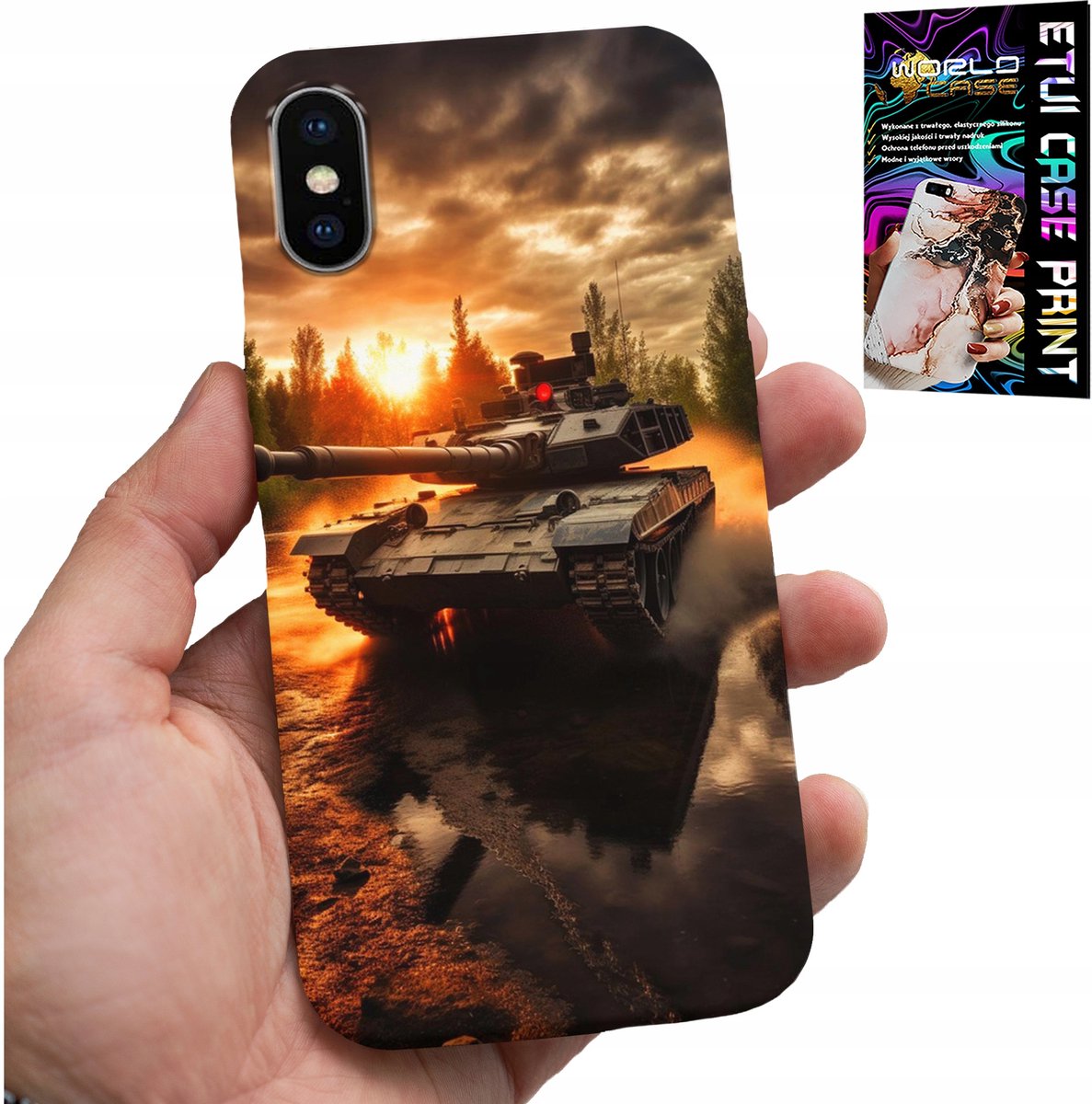 iPhone XS Max hoesje - Tank, oorlog, militair, patronen
