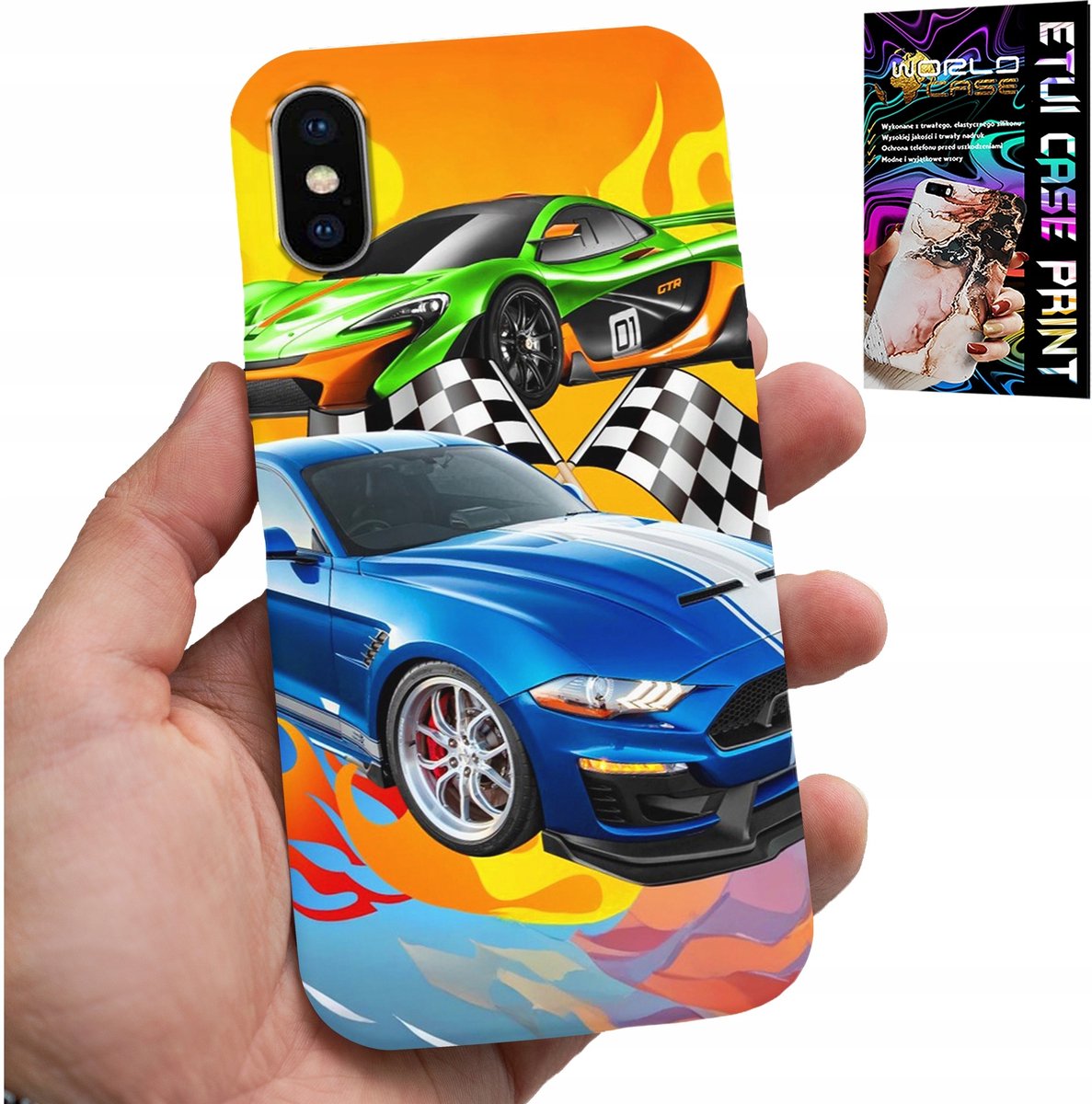 iPhone XS Max hoesje - voor kinderen, raceauto's