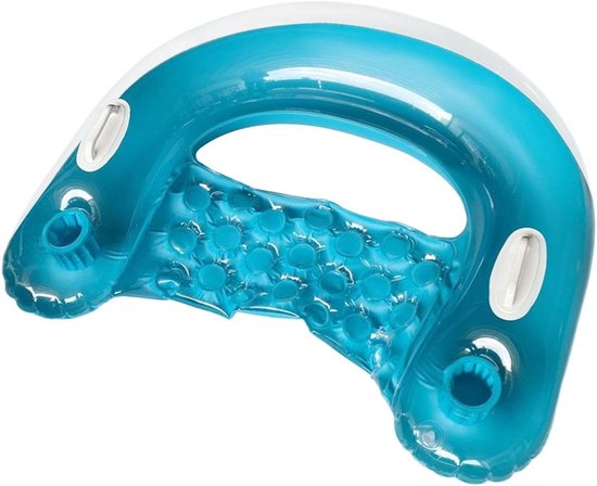 Opblaasbare Loungestoel - Waterhangmat Zwembad - Ontspannen Drijven - Met Handgrepen Bekerhouders - 95 x 80 x 25 cm - Fonkelend van Merkloos — afbeelding 5