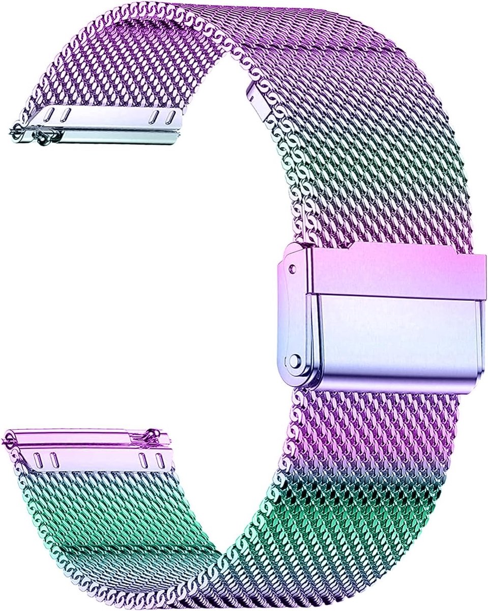 Metalen Horlogeband - Smartwatch Bandje - Dagelijks Gebruik - Universele Pasvorm - 18 20 22mm