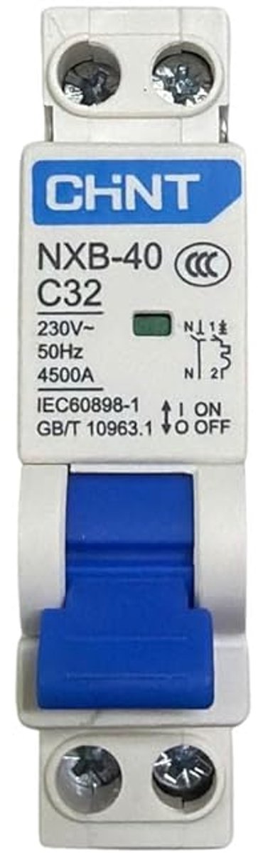 Installatieautomaat - Zekeringabaab - Elektrische Beveiliging - C-Karakteristiek - 1P+N 32A