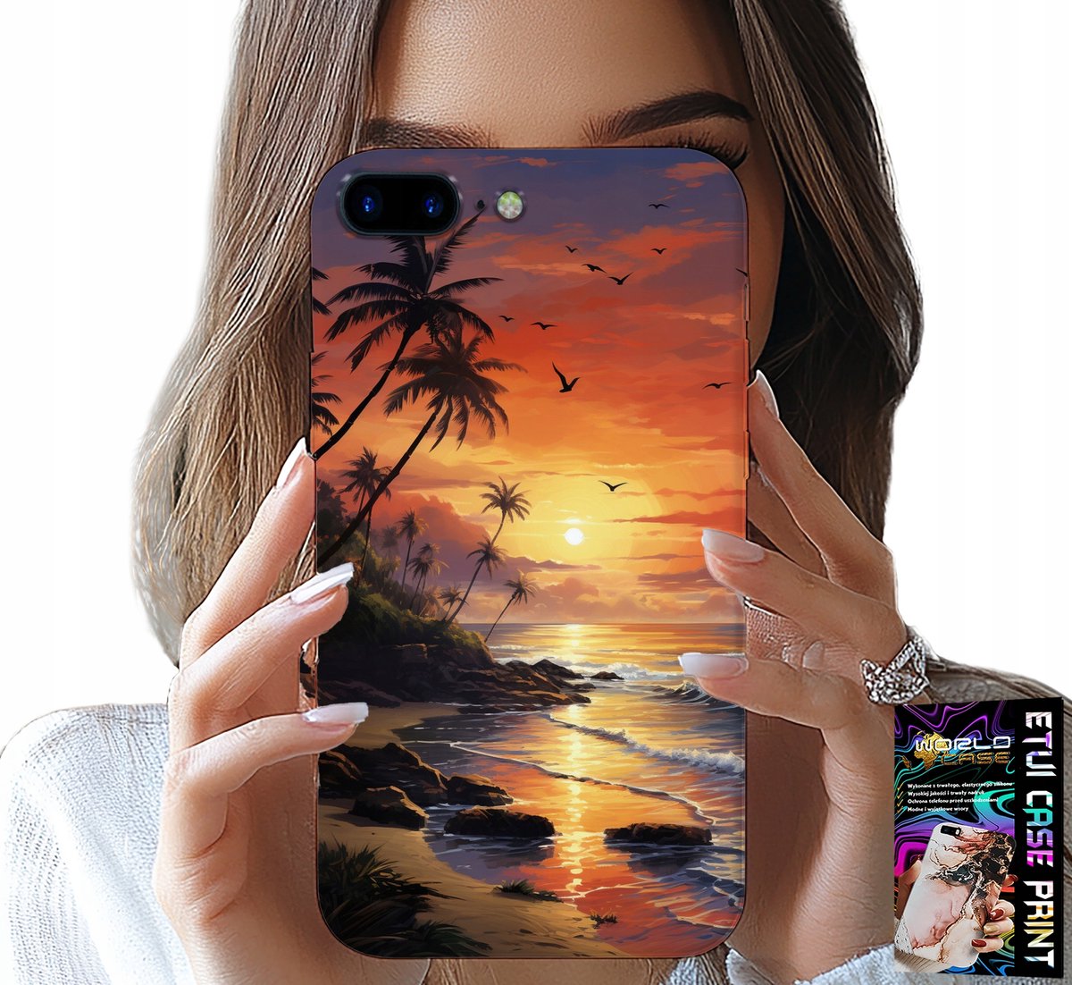iPhone hoesje (7 Plus) - Strand, vakantie, tropisch eiland hoesje