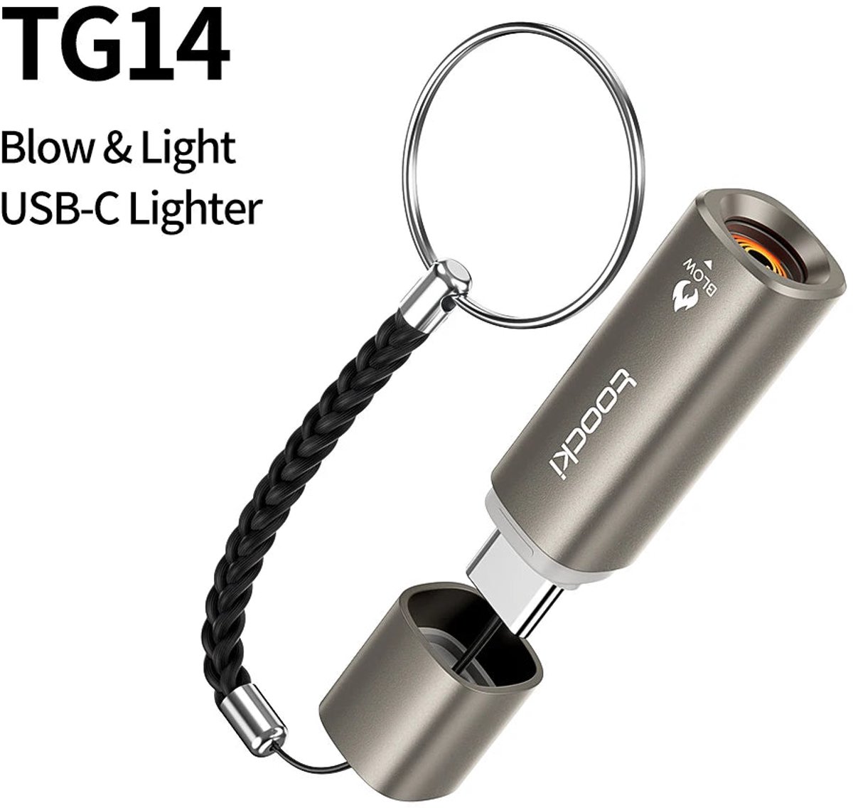 Toocki - Elektrische Sigarettenaansteker - Type-C Aansluiting - Compact En Draagbaar - Voor Reizigers - Model Toocki