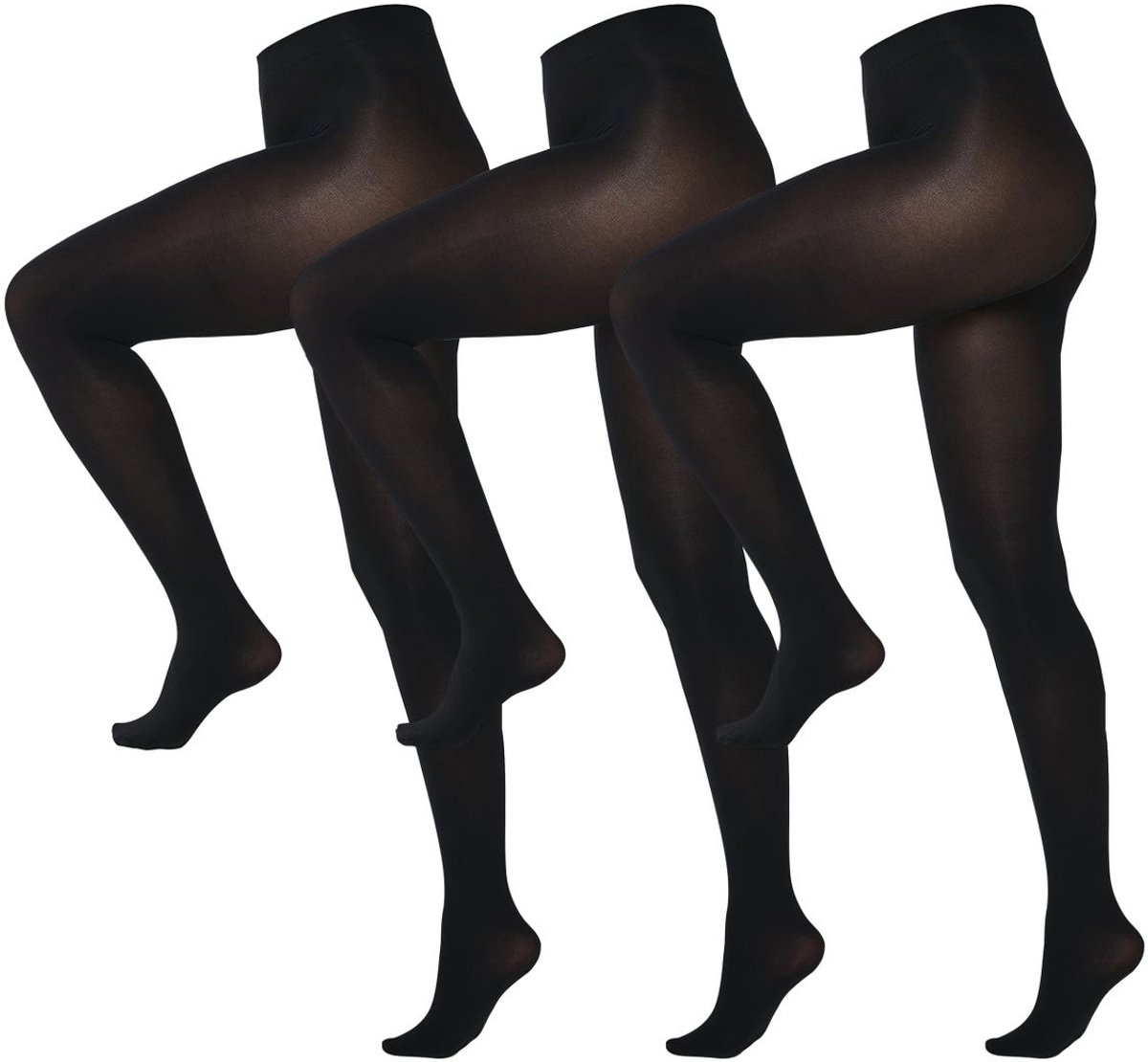 Next Set van 3 ondoorschijnende panty's van 100 denier