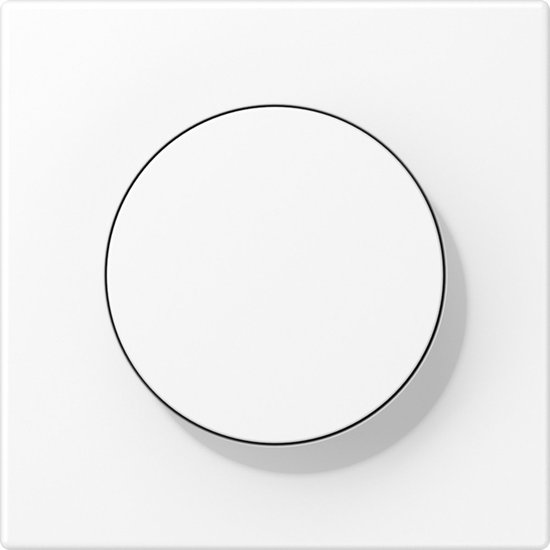 Afdekplaat dimmer met knop - Wit - RAL9010 - Universeel Afdekraam voor dimmers - Afdekramen - Afdekplaatje - Afdekplaten