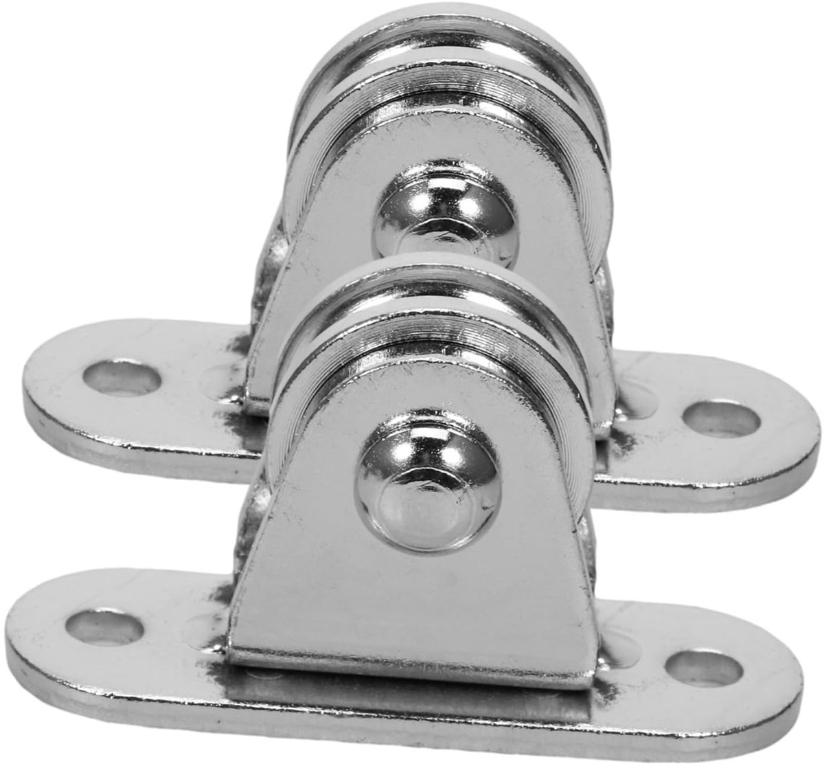 Katrolblokken Set - Kabeltrommel Wielen - Materiaal Verplaatsen - Stille Roestvrij Staal - 6.1 x 3.3 cm - Zilver