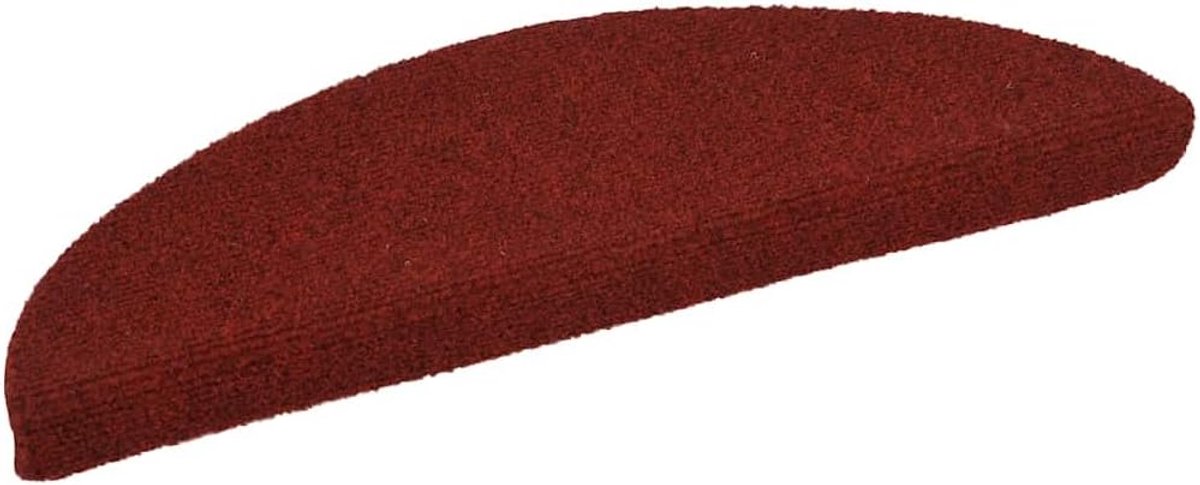 Trapmatten Zelfklevend - Vloerbedekking Trap - Veilig Trap Lopen - Anti-slip Onderkant - 56x17cm - Bordeauxrood