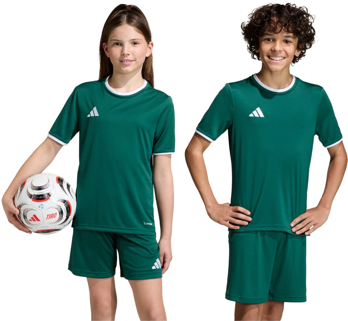 adidas T-shirt Kinderen Entrada 26 Jersey Groen - Maat 164cm
