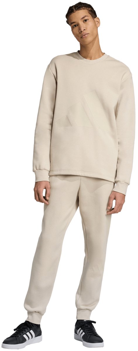adidas Trainingspak Heren Sportswear Big Logo Fleece Colorblock Beige