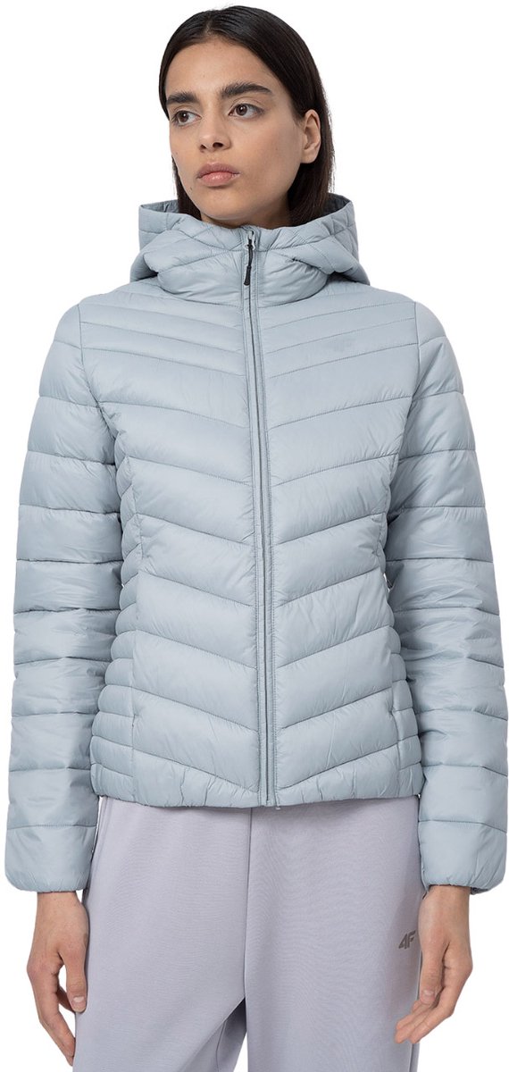 4F Jas Dames Gewatteerde Blauw - Maat L