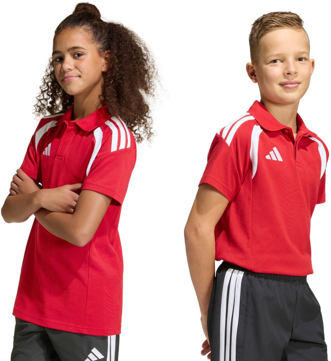 adidas T-shirt Kinderen Tiro 26 League Poloshirt Rood - Maat 128cm