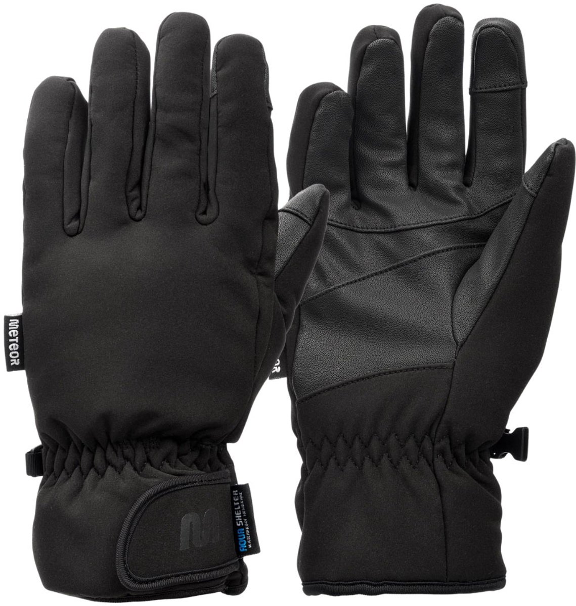 Meteor Handschoenen Snorra Zwart - Maat S