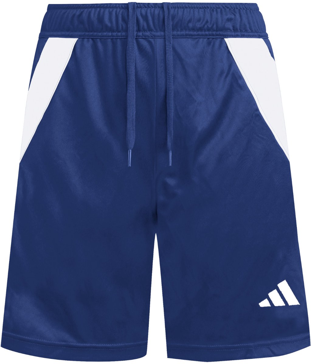 adidas Short Kinderen Tiro 24 Training Donkerblauw-Wit - Maat 140cm