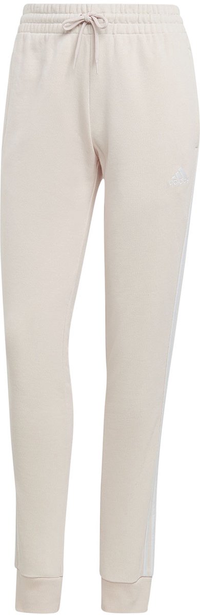 adidas Broek Dames Essentials 3-Stripes French Terry Cuffed kremowe Creme