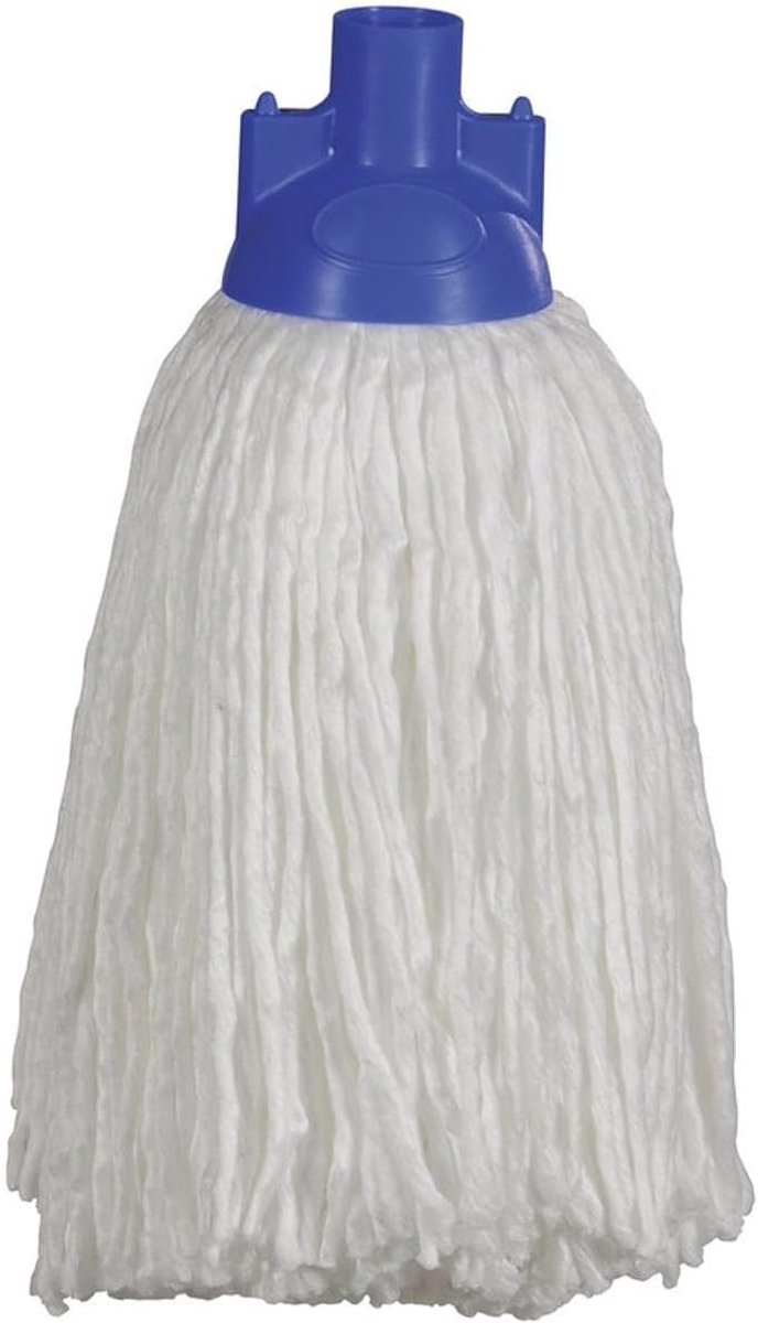 Spaanse Mop - Viscose Reiniger - Gladde Vloeren - Schroefbevestiging - 25 cm - Wit