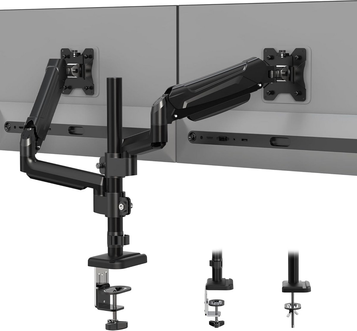 Monitor arm 2 Schermen - Verstelbaar - Beugel twee Schermen - Monitorplatform