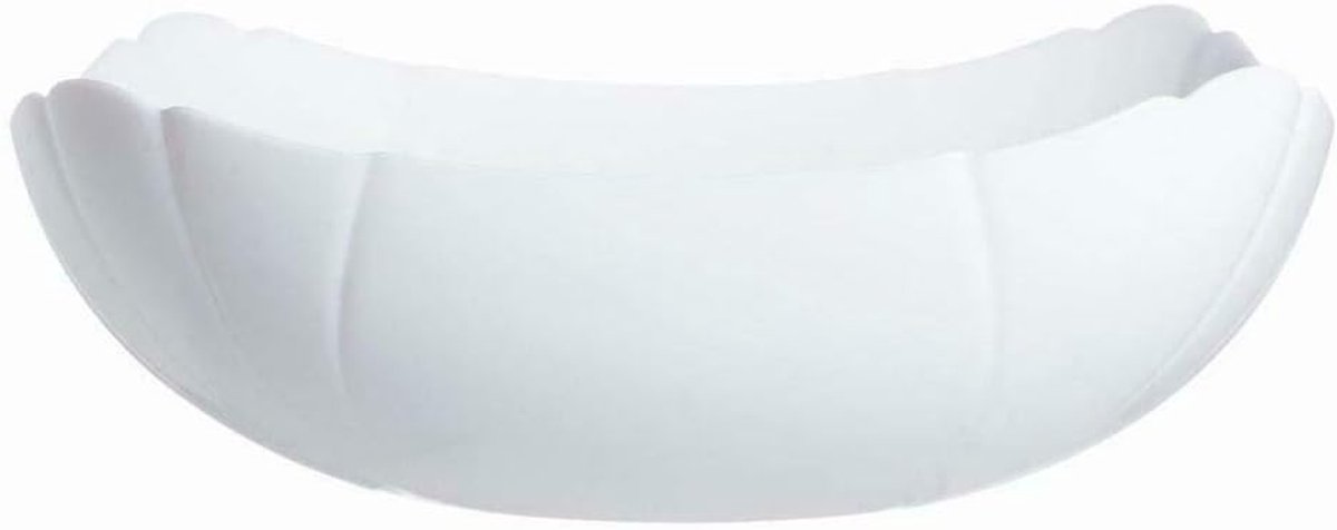 Glas saladeschaal opaalwit Lotussia 9201396
