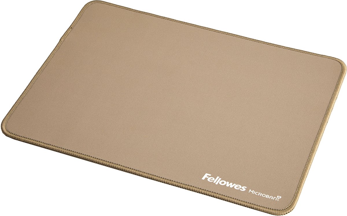 Breyta Muismat XL - Extra groot - Zand - met Microban - 83% gerecycled - Antislip - Vlekbestendig