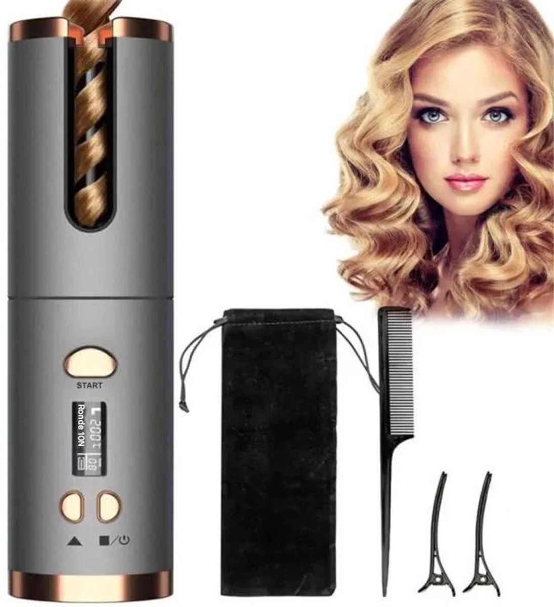 LOGGIN TRADING Automatische Krultang met 6 Temperatuurinstellingen - LOGGIN TRADING - €25,99