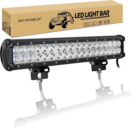 18 inch 108W LED Light Bar 12V 24V Spot Flood Combo voor Off-road SUV ...