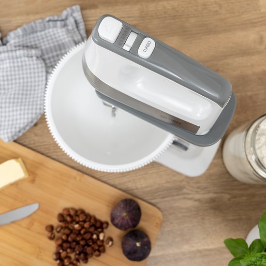 TZS First Austria Handmixer met mengkom - Keukenmachine - 500W - Turboknop - 5 Snelheden - Wit van Tzs First Austria — afbeelding 4