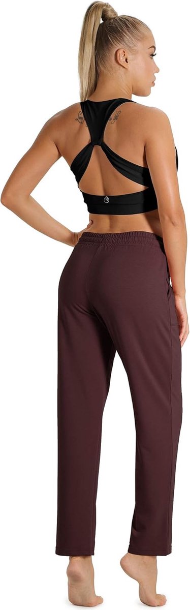 Dames Joggingbroek Sportbroek Recht Model met Trekkoord voor Vrije Tijd en Training — afbeelding 3