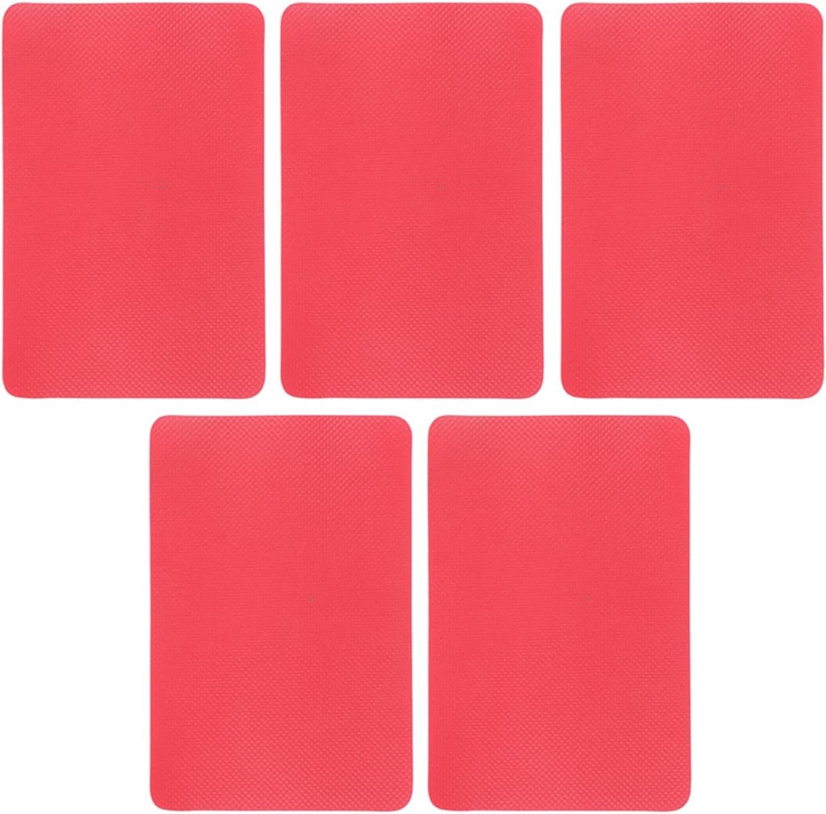 Boot Reparatie Patch - Waterdichte Stickers - Watersport Onderhoud - Sterk PVC Materiaal - 5 Stuks - Rood