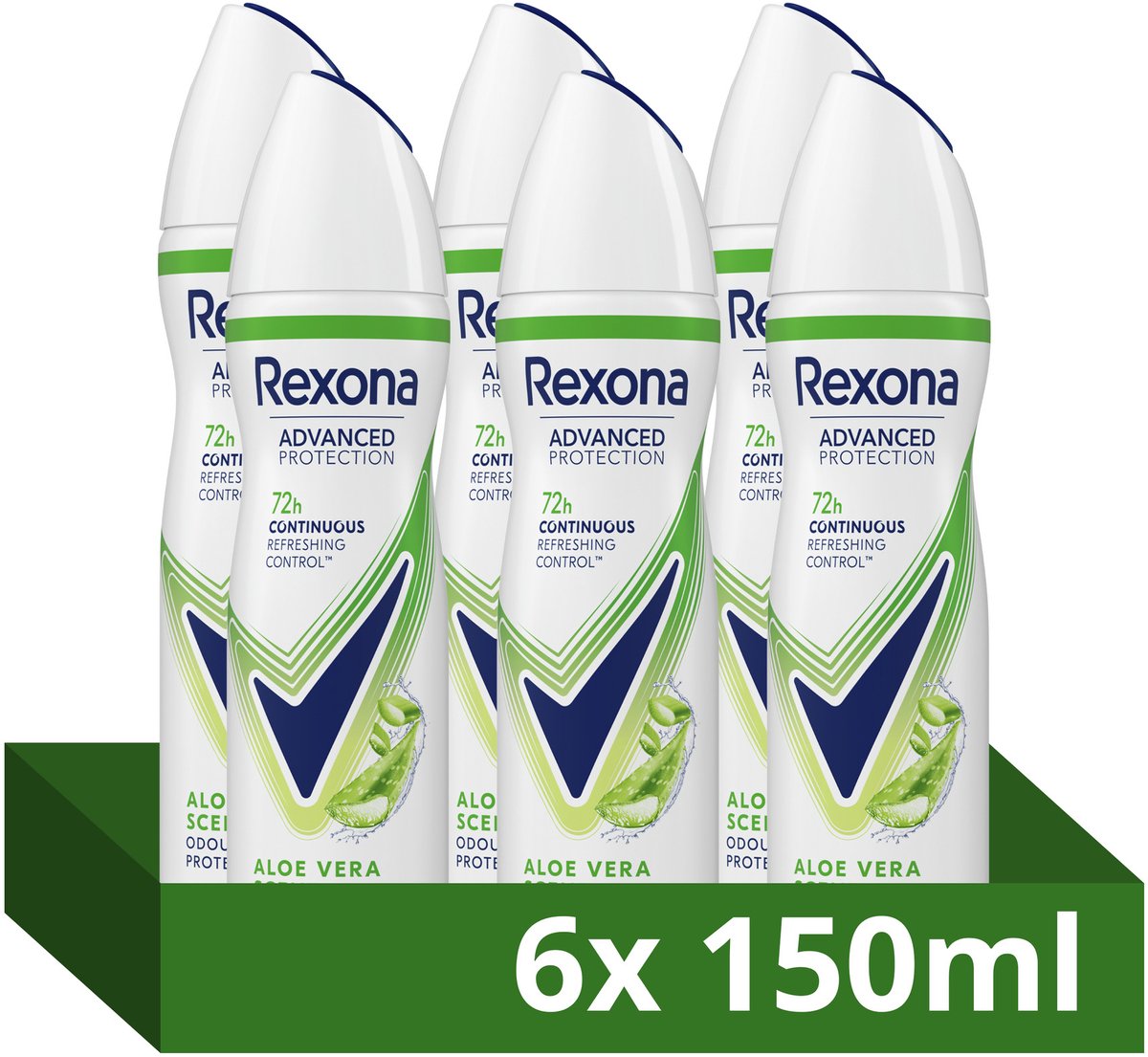 Rexona Women Advanced Protection Aloë Vera deodorant - 6 x 150 ml - voordeelverpakking