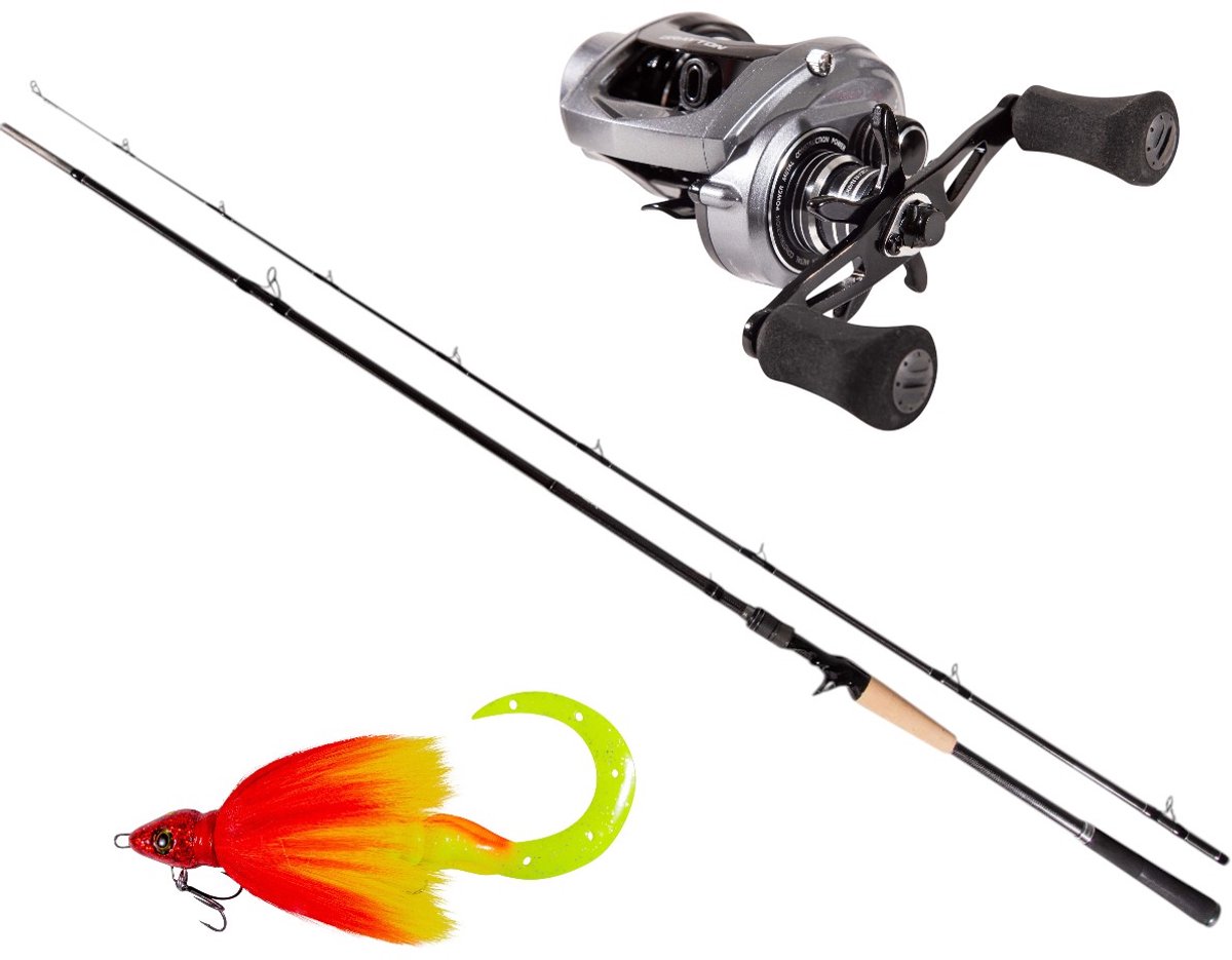 Grayton Apex Power Big Bait Baitcaster Combo 2.40m (80-160g) - Roofvis Set