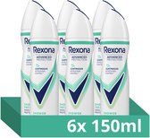 Rexona - Anti-Transpirant Spray - Women Advanced Protection - Shower Fresh - 6 x 150 ml