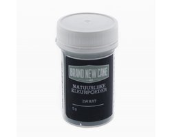 BrandNewCake® Natuurlijke Kleurpoeder Zwart 5gr - Eetbare Voedingskleurstof - Kleurstof Bakken