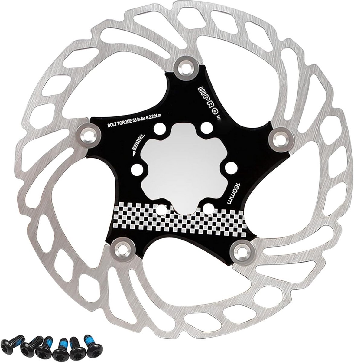 Fietsremschijf 160mm 180mm 203mm 6-Bout Rotor voor MTB en Racefiets