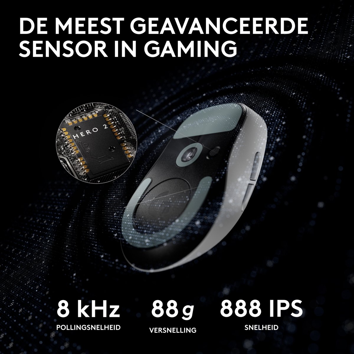 Logitech G Pro X Superlight 2 - Draadloze Gaming Muis - Wit thumbnail 5