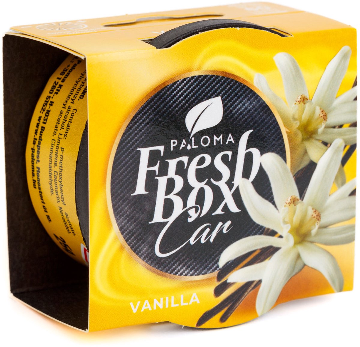 Auto Luchtverfrisser voor Bekerhouder - Paloma Fresh box - Vanille - 25 g 1 Stuks [P20231]